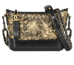 Small Gabrielle, Leather, Gold/Black, 26662108 (2018/19), DB/AC, 3*